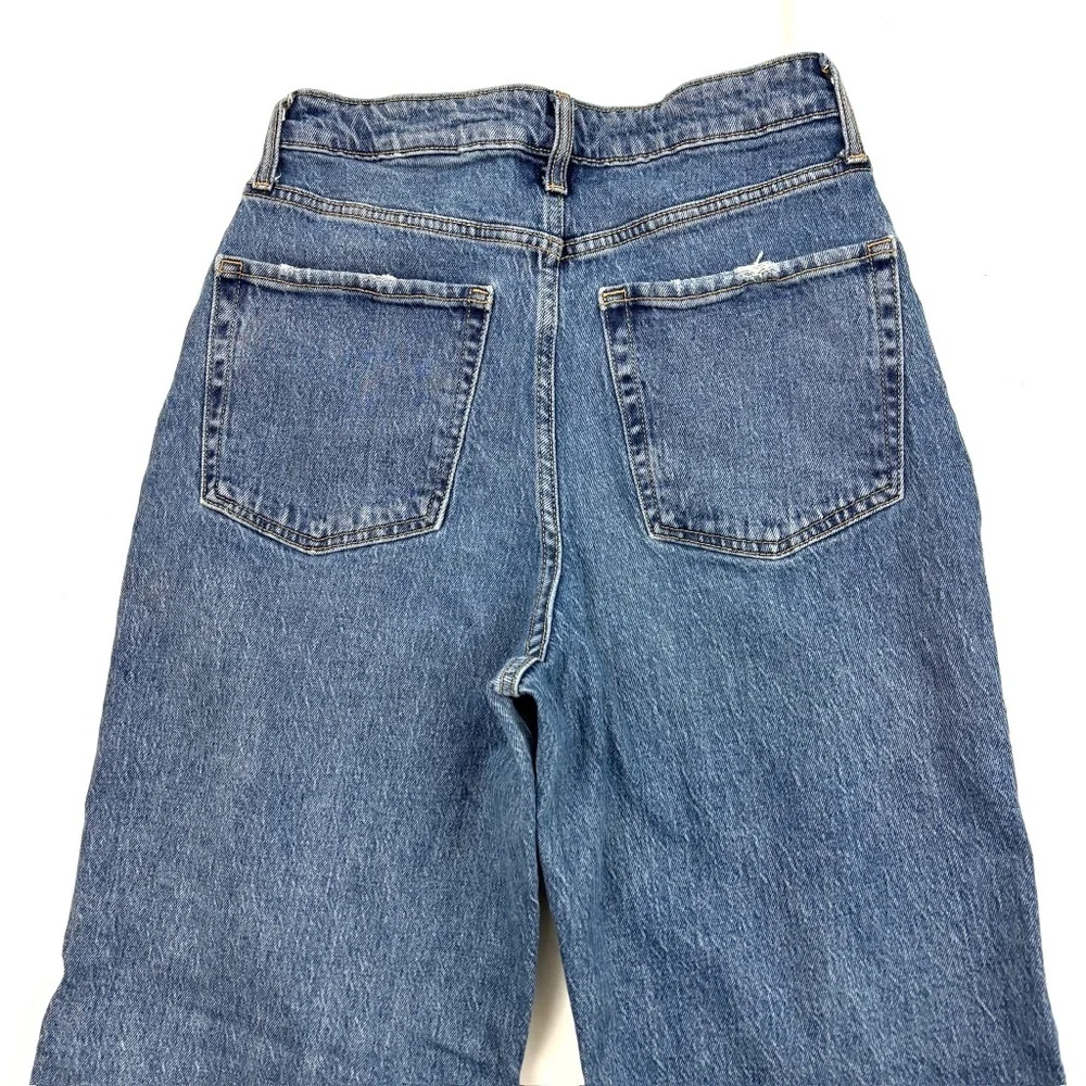 Wild Fable High Rise Baggy Women's size 4 Dark‎ Wash Blue Denim Jeans